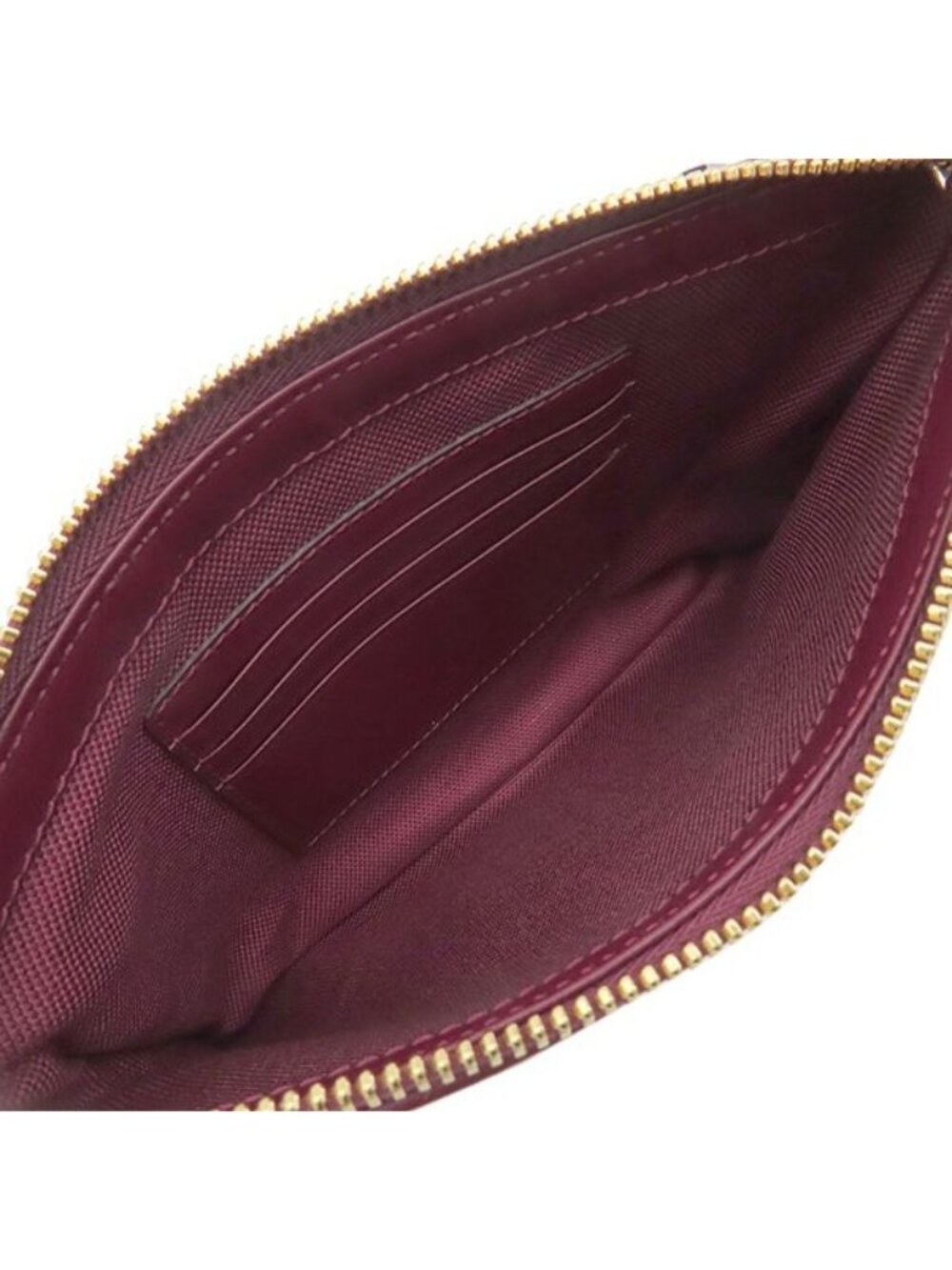 Gucci Clutch Snake Pattern GG Canvas Leather Brown Rosso Ancora Gold Bordeaux - Picture 7 of 9